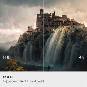 Built in apps interface highlighting instant access to streaming content.
