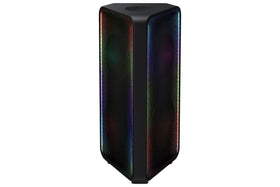 Samsung MX-ST50B LED party lighting enhances mood during gatherings.
