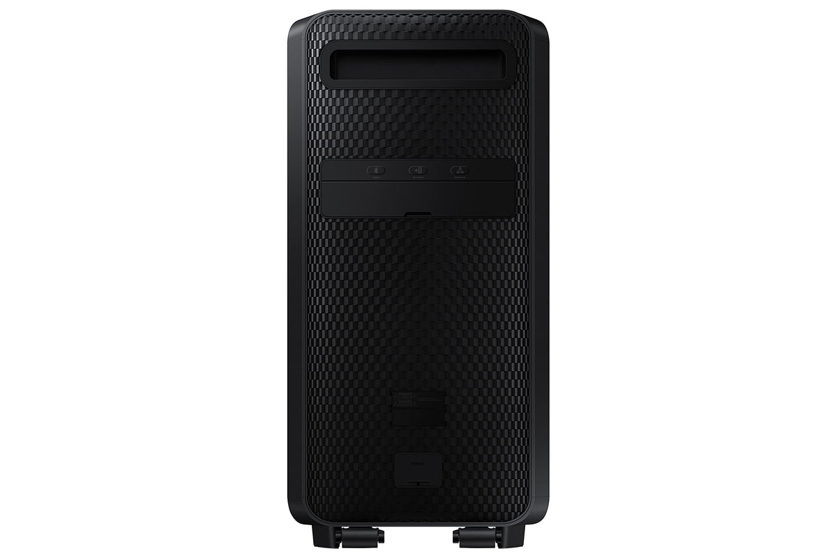Samsung MX-ST90B Sound Tower Bluetooth multi-connection lets two devices mix playlists.
