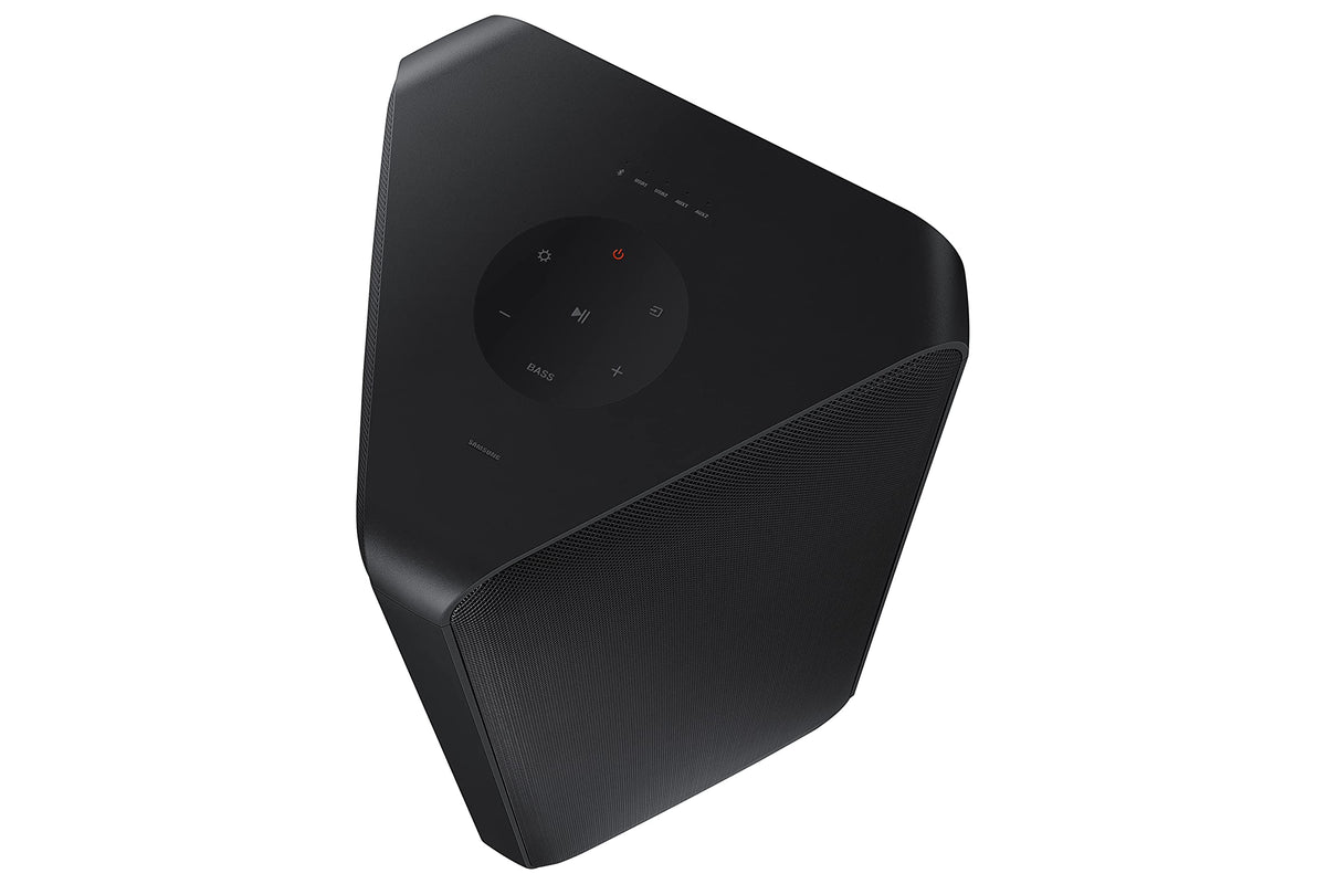 Samsung MX-ST90B Sound Tower IPX5 rating supports outdoor use near water.