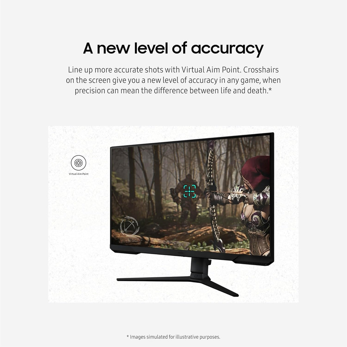 Samsung Odyssey 24-inch monitor ergonomic stand with height adjustment