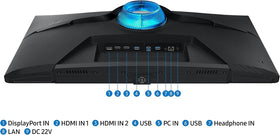 Samsung Odyssey 28 ergonomic stand enabling adjustable posture