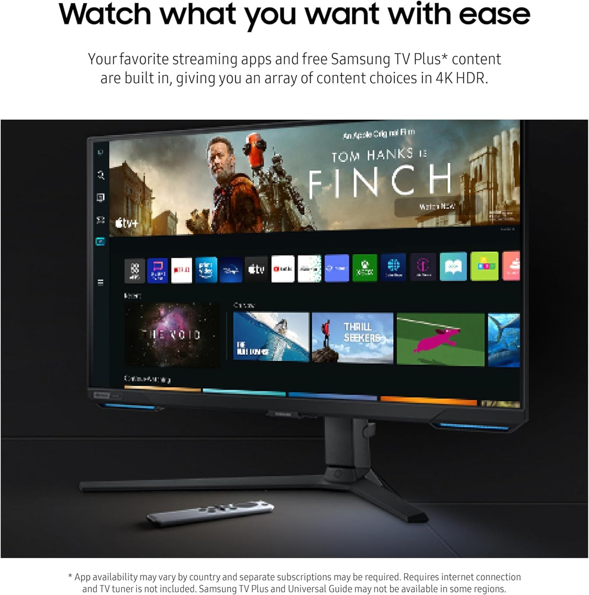 Samsung Odyssey 28-inch gaming setup with vibrant colors and wide angles
