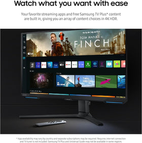 Samsung Odyssey 28-inch gaming setup with vibrant colors and wide angles