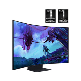 Samsung Odyssey Ark multi-view display showing four inputs on one screen for multitasking