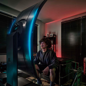 Samsung Odyssey Ark Neural Quantum Processor image illustrating AI-driven enhancements
