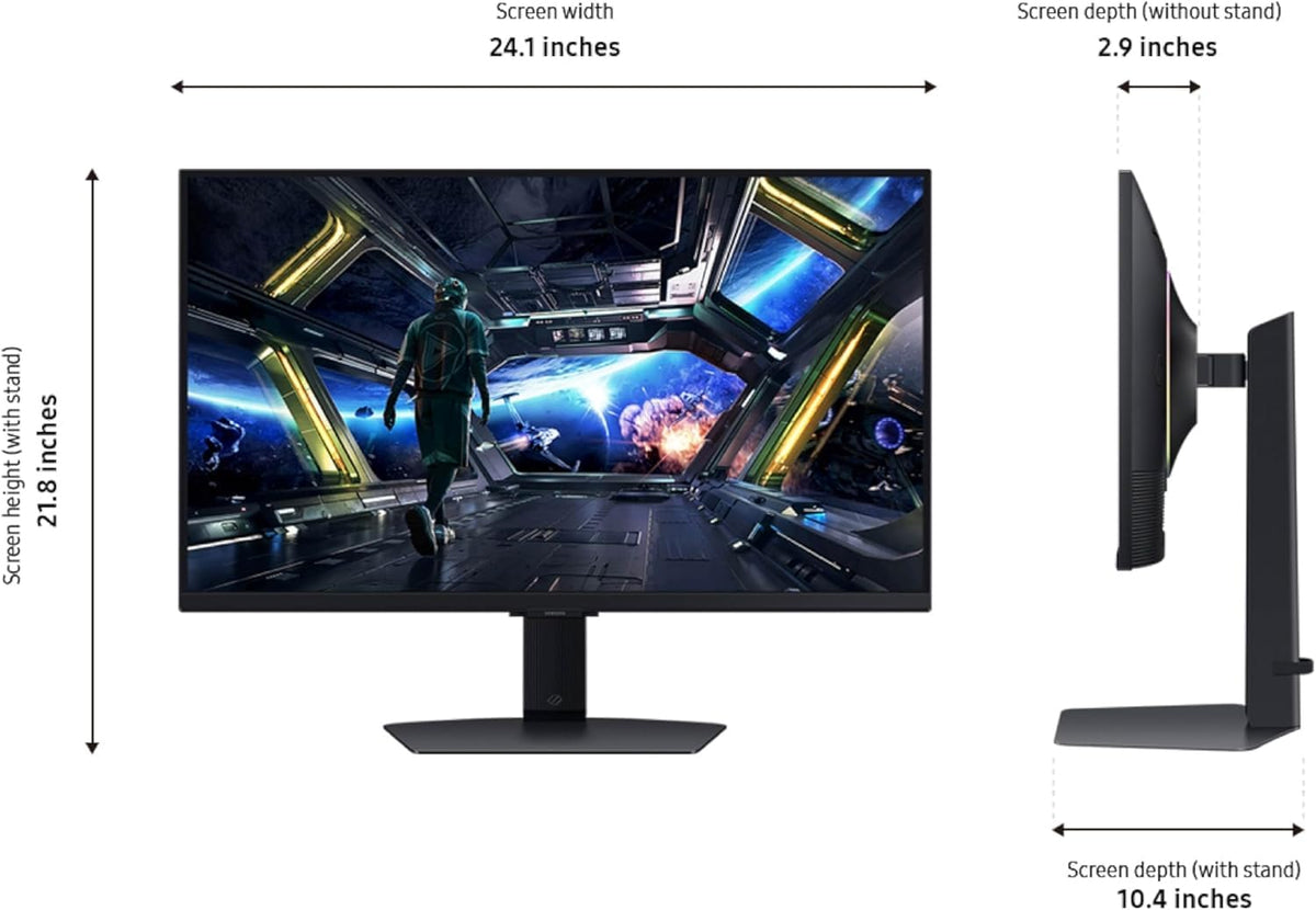 CoreSync and Core Lighting+ on Samsung Odyssey create immersive ambient effects.