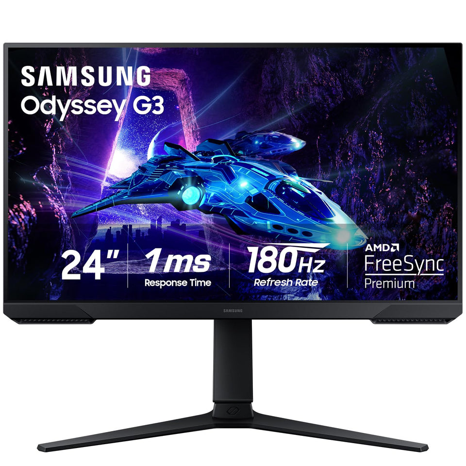 Samsung Odyssey G30D 180Hz action shot showing smooth gameplay and fast response