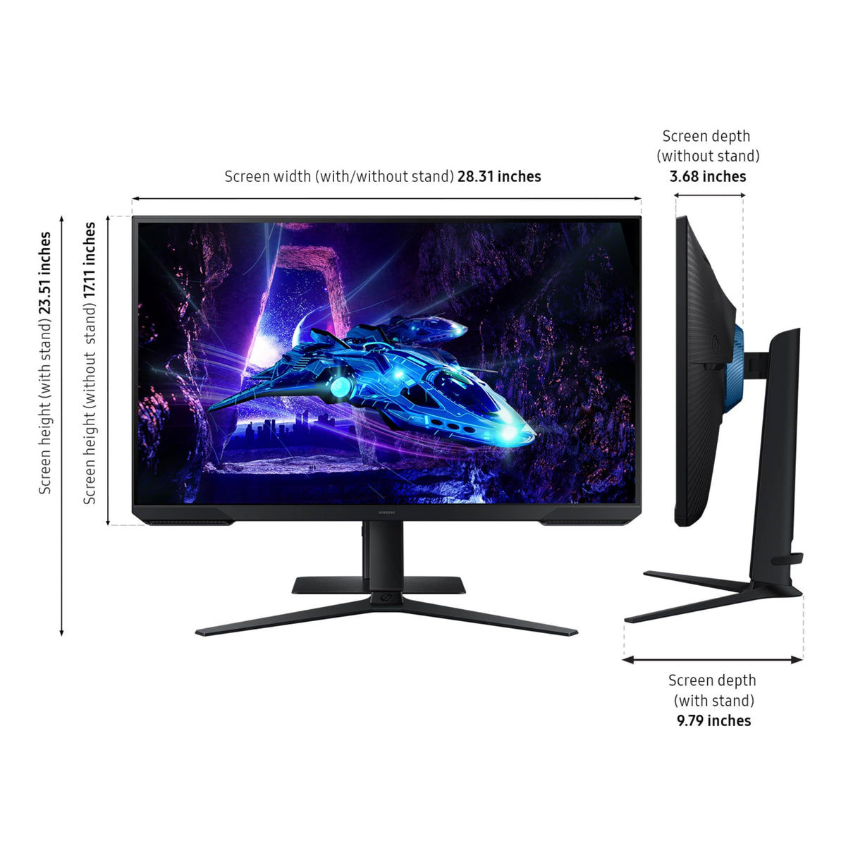 Samsung Odyssey G30D 1ms MPRT enables near-instant frame transitions in shooters.