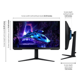 Samsung Odyssey G30D ergonomic stand for comfortable long sessions