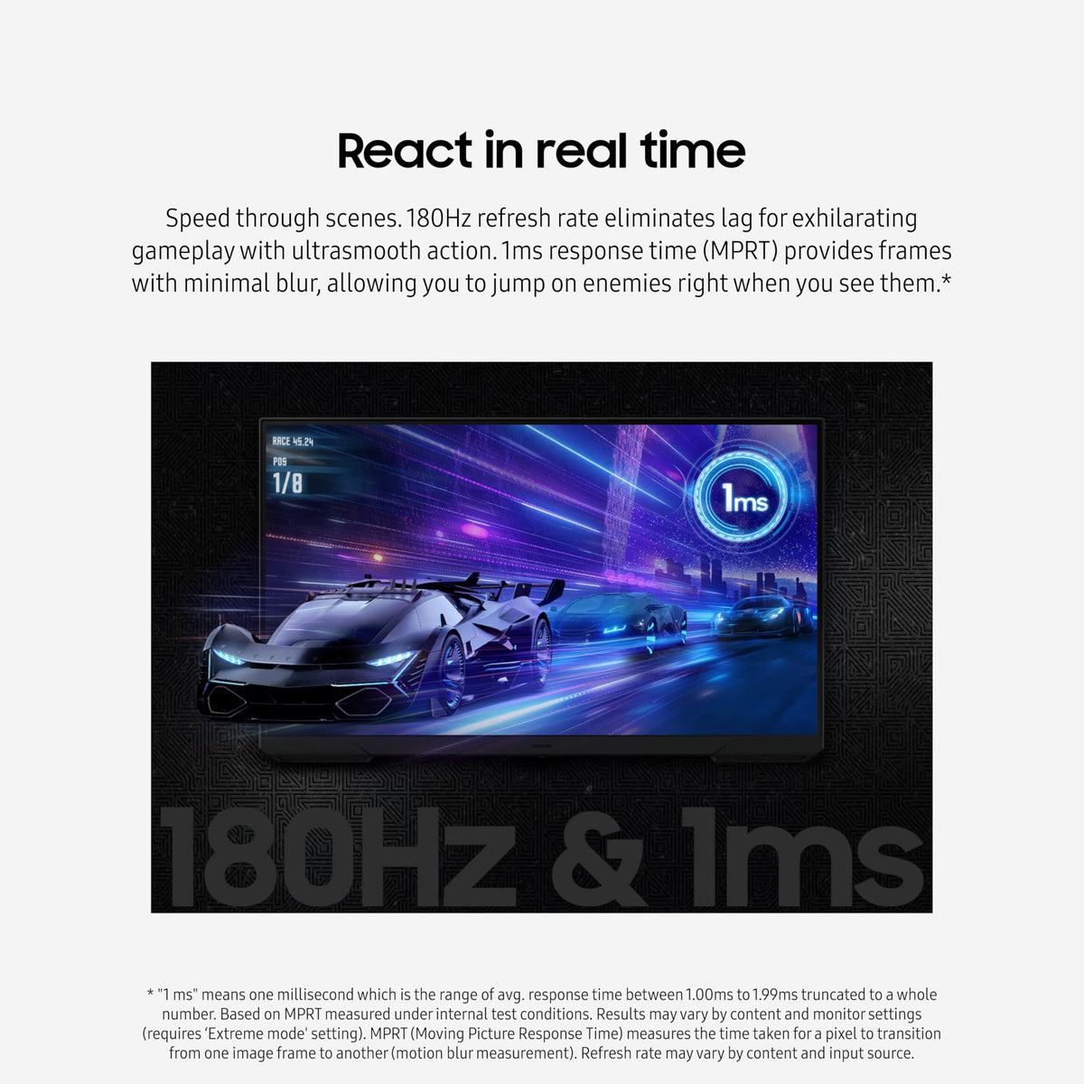 Samsung Odyssey G30D with AMD FreeSync reduces tearing for fluid scenes.