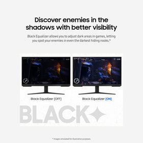 Samsung Odyssey G30D Virtual Aim Point provides on-screen crosshairs for precision.