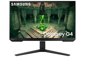 Samsung Odyssey G4 IPS panel close-up showing vibrant color and wide viewing angles