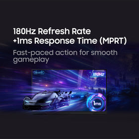 Samsung Odyssey G5 180Hz refresh rate enables smooth, fast action.