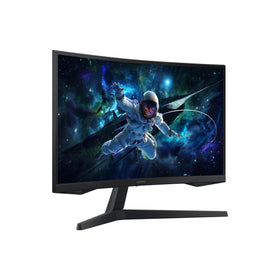 Samsung Odyssey G55C 1000R curved display envelops peripheral vision for immersive action.