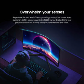 Samsung Odyssey G55C FreeSync aligns with graphics for tear-free gameplay.