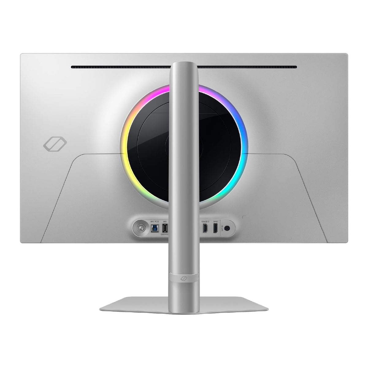 Samsung Odyssey G6 ergonomic stand provides comfortable viewing angles during extended play.