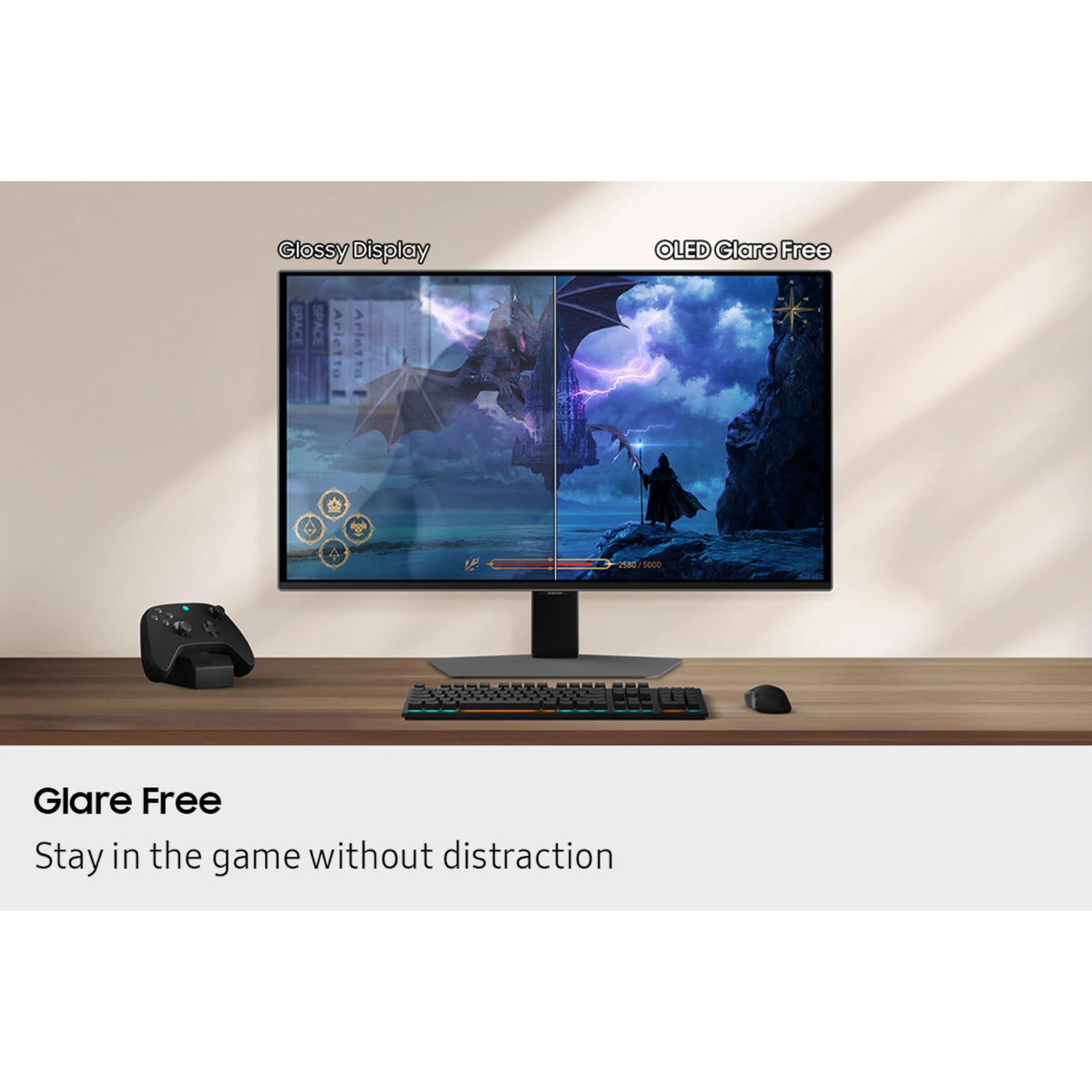 Samsung Odyssey G6 is compatible with G-Sync for tear-free gaming