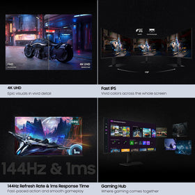 Samsung Odyssey G7 32 rapid 1ms response captures fast action crisply.