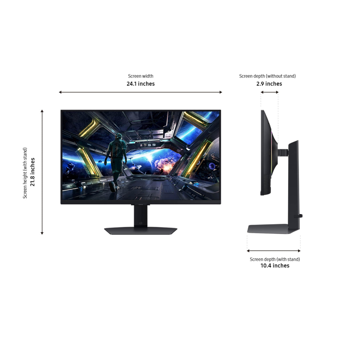AMD FreeSync Premium reduces stutter for fluid action on Samsung Odyssey G7