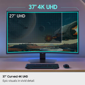 Samsung Odyssey G7 with DisplayHDR600 delivers deeper blacks and brighter highlights.