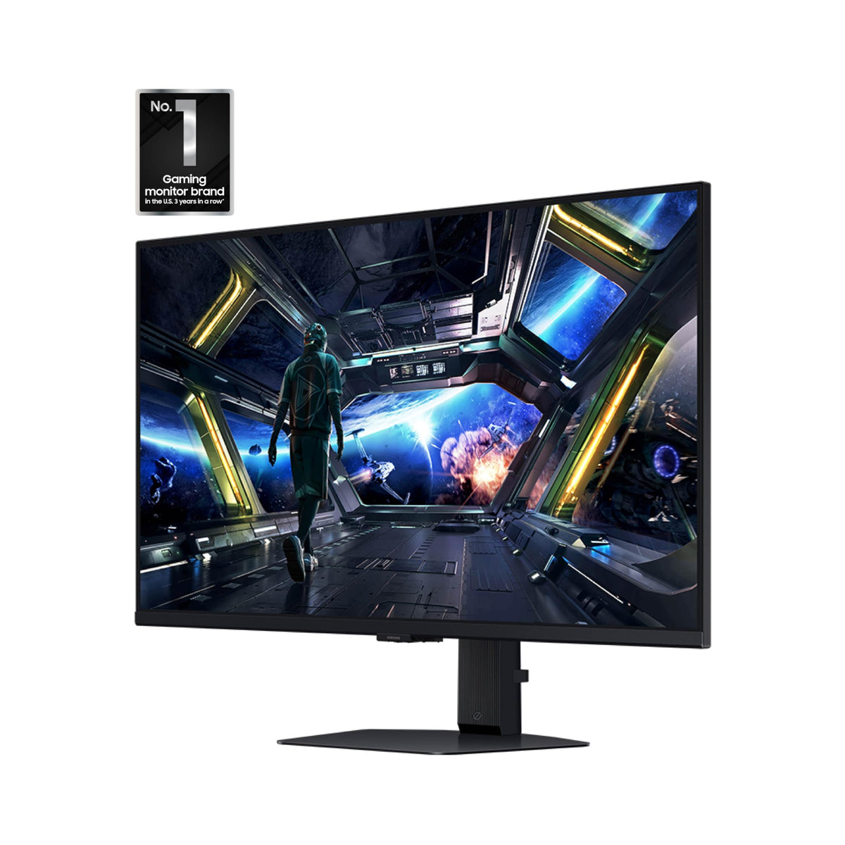 G-Sync compatible with FreeSync Premium for tear-free gameplay on the Samsung Odyssey G7