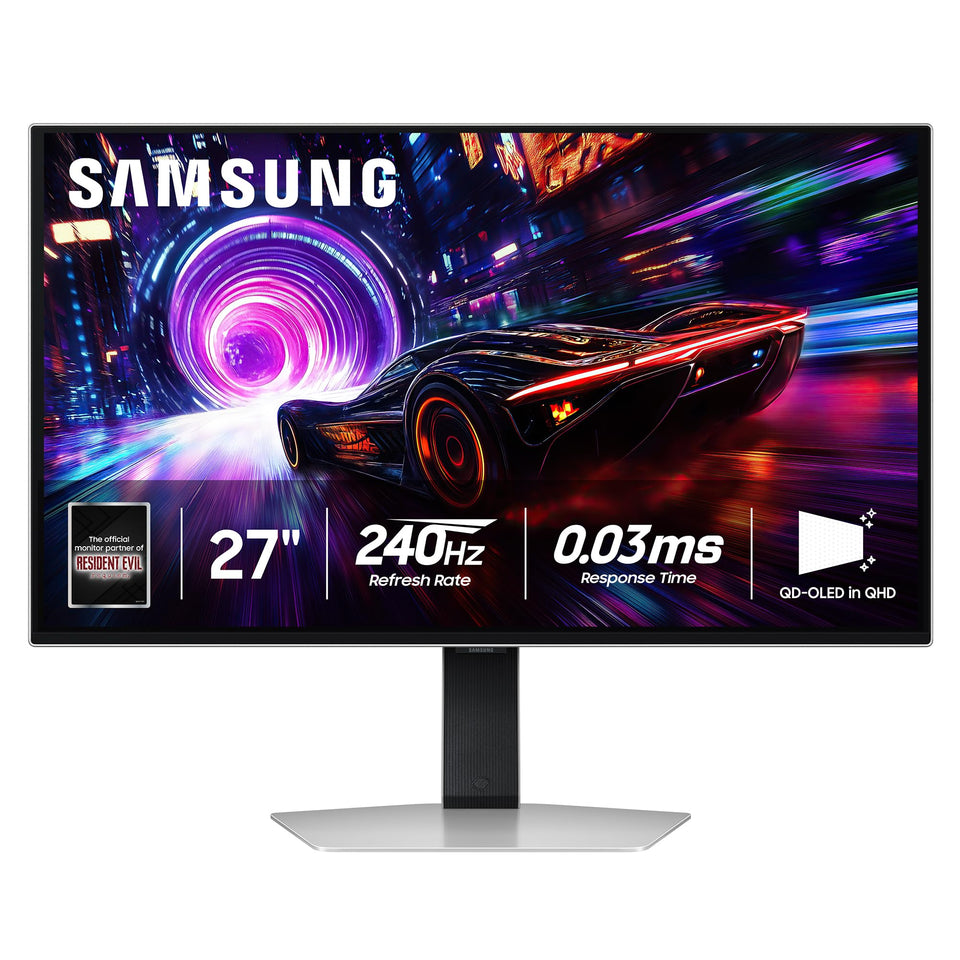 Samsung Odyssey G8 4K detail—crystal clarity for immersive gaming.