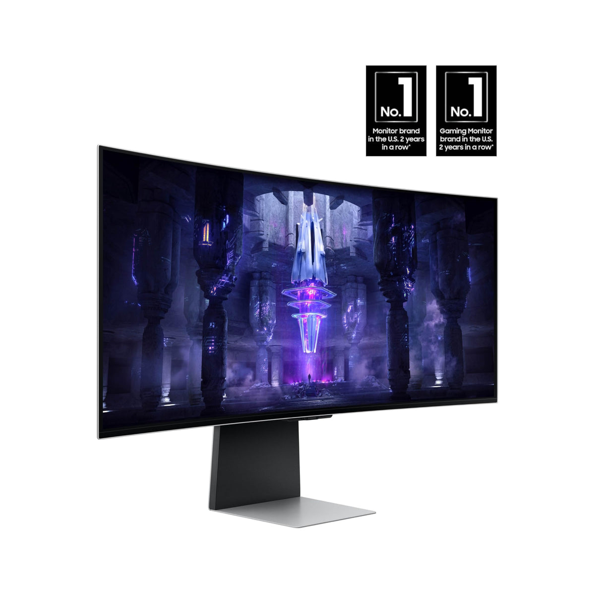 Samsung Odyssey G85SB gaming setup highlighting ultrawide immersion