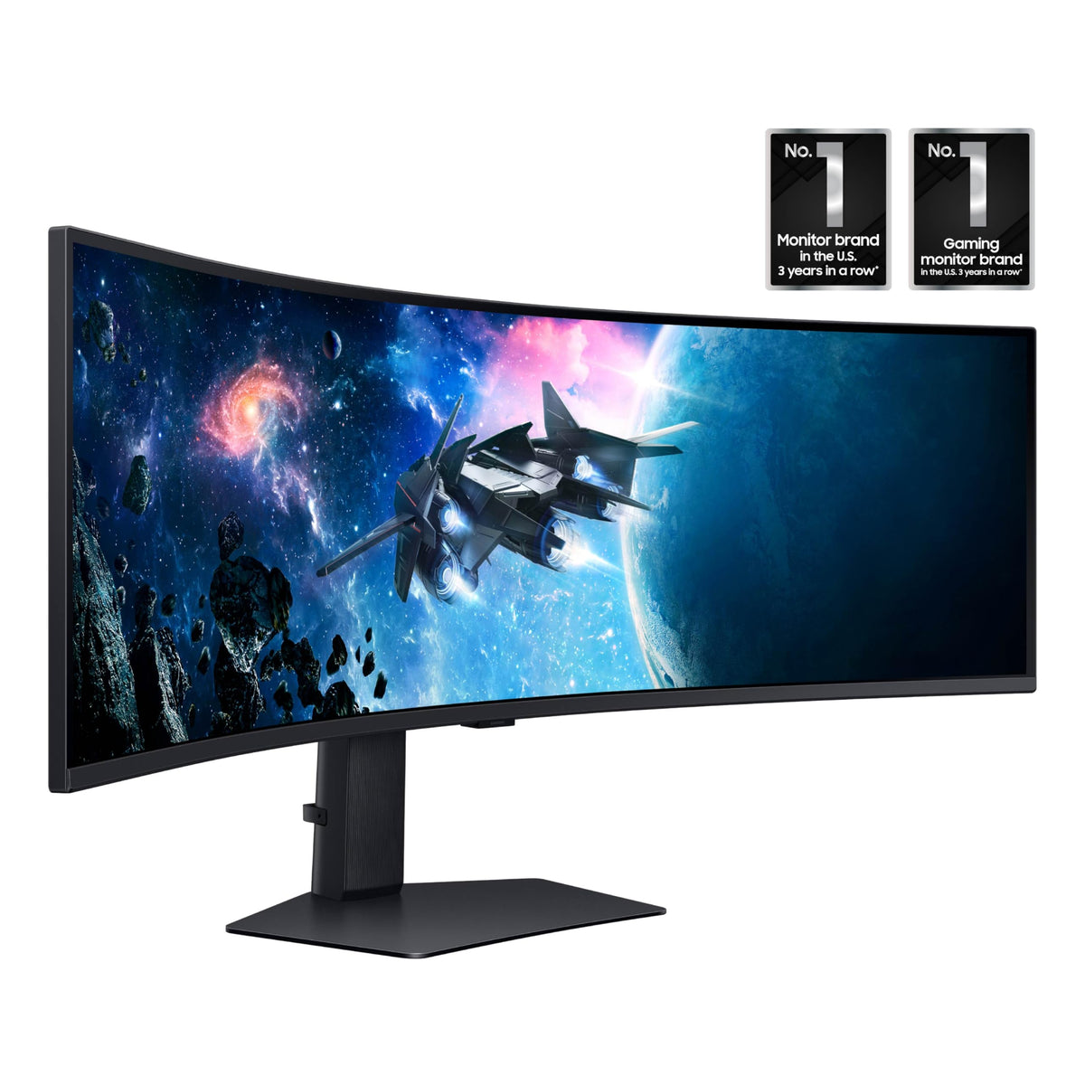 Samsung Odyssey G9 240Hz refresh rate enables ultra-smooth action and responsive gameplay.