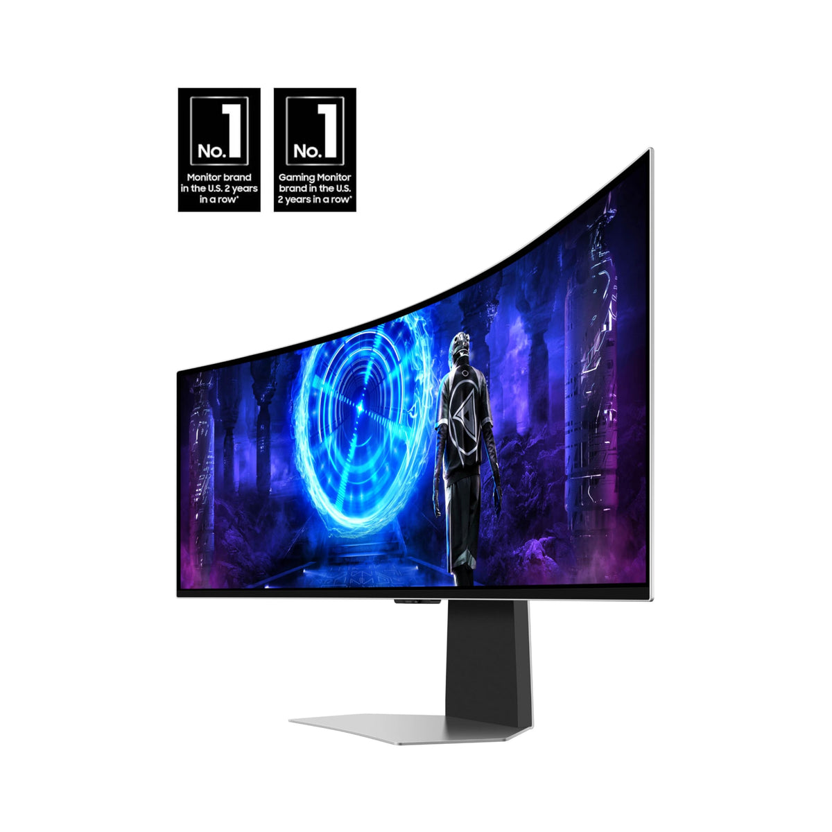 Samsung Odyssey G9 240 Hz refresh rate enables ultra-smooth action.