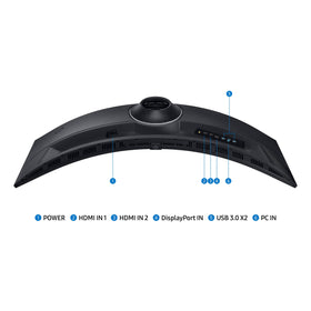 Samsung Odyssey G9 Core Sync for synchronized on-screen and ambient colors.