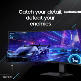 Samsung Odyssey G9 1ms GTG response for sharp frames.