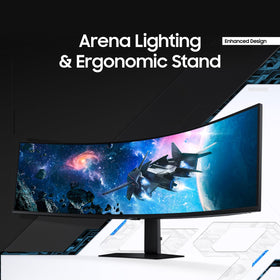 Samsung Odyssey G9 HDR1000 brightness for vivid highlights and deep shadows.