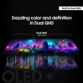 Samsung Odyssey G9 thermal modulation helps keep surfaces cooler during play.