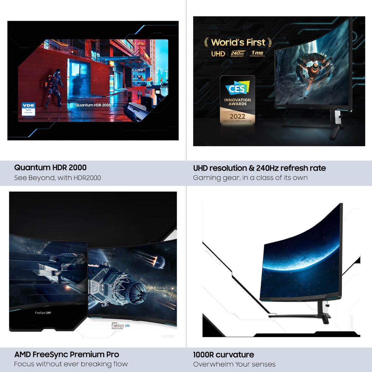 Samsung Odyssey Neo G8 wall mount setup demonstrates flexible mounting options