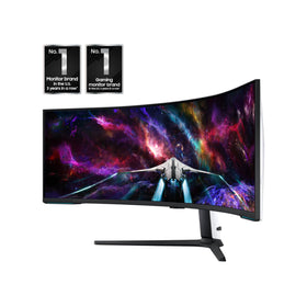 Samsung Odyssey Neo G9 curved 57-inch display emphasizes wide field of view for action-packed moments