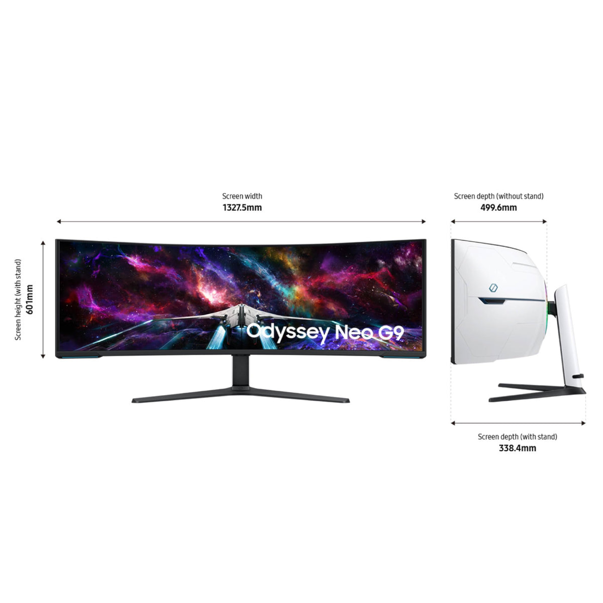 Samsung Odyssey Neo G9 Quantum Mini LED matrix for precise brightness and color
