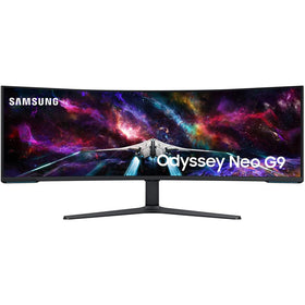 Samsung Odyssey Neo G9 57-inch angled side view for desk space