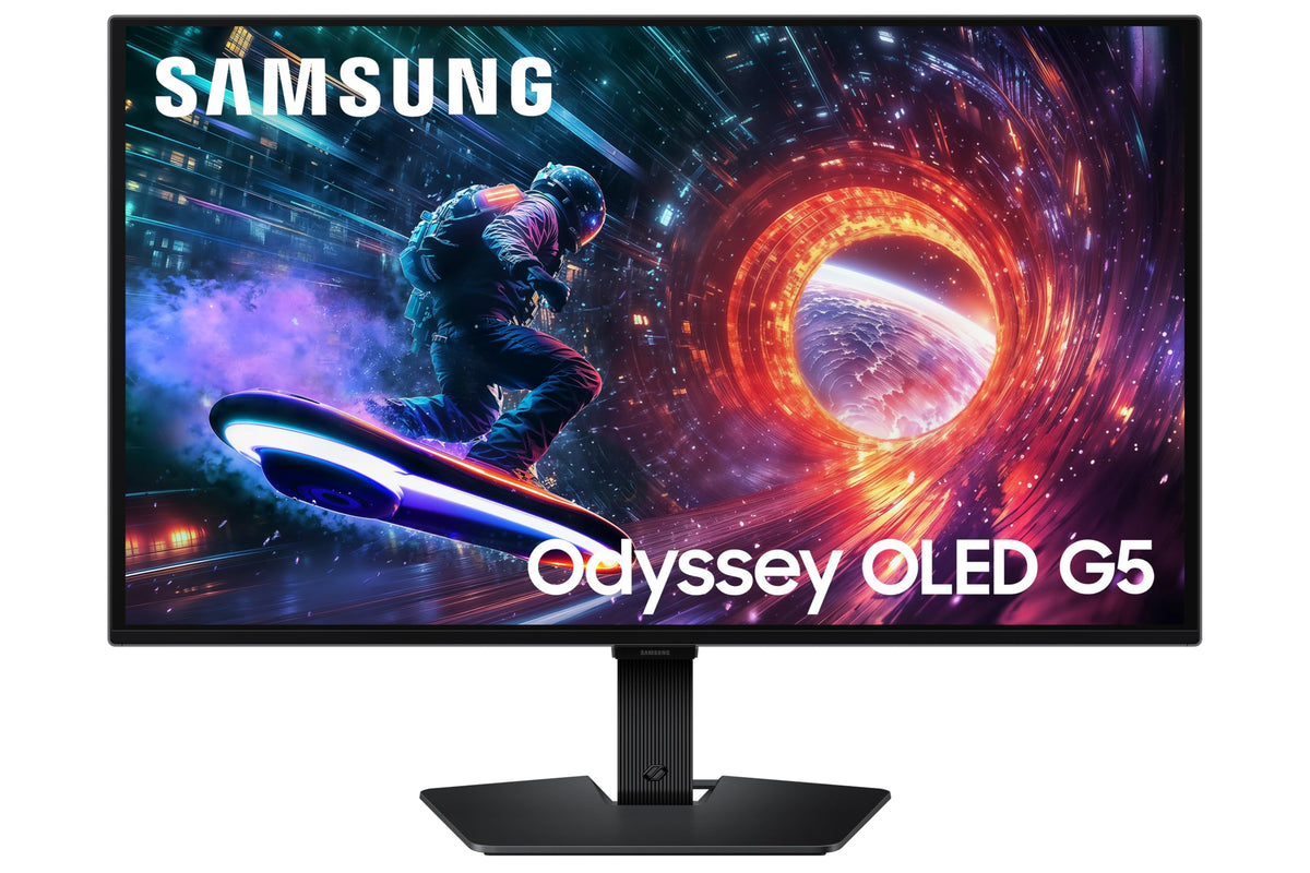 Samsung Odyssey OLED G5 – QD-OLED panel delivers vibrant colors for action gaming.