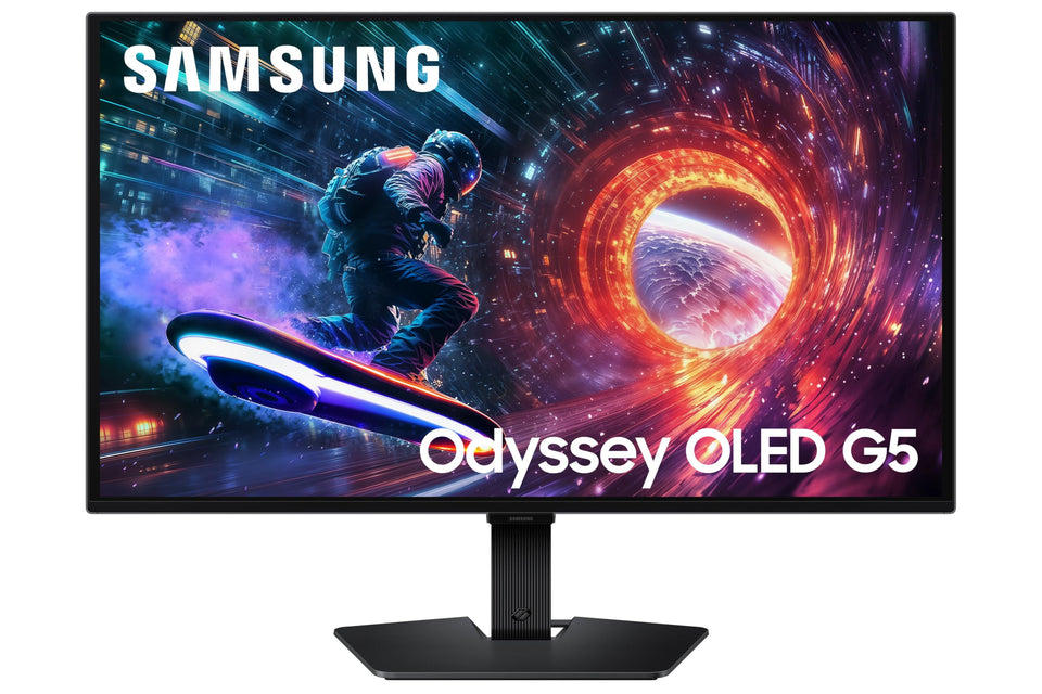 Samsung Odyssey OLED G5 – QD-OLED panel delivers vibrant colors for action gaming.