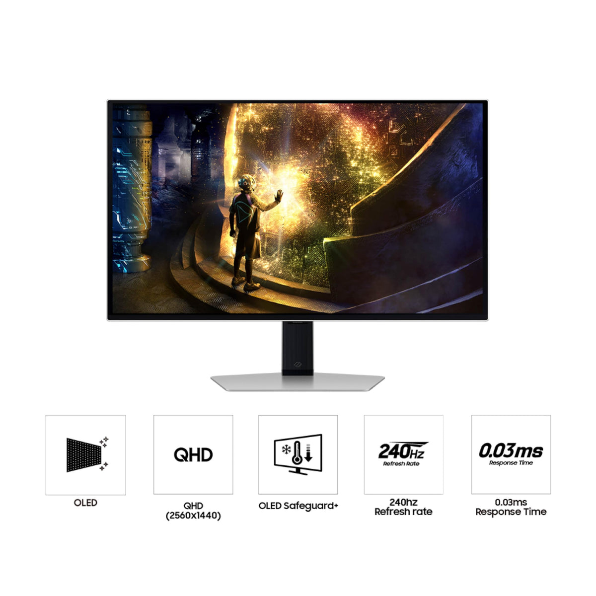 Samsung Odyssey OLED G6 deep black levels reveal rich shadows and details.