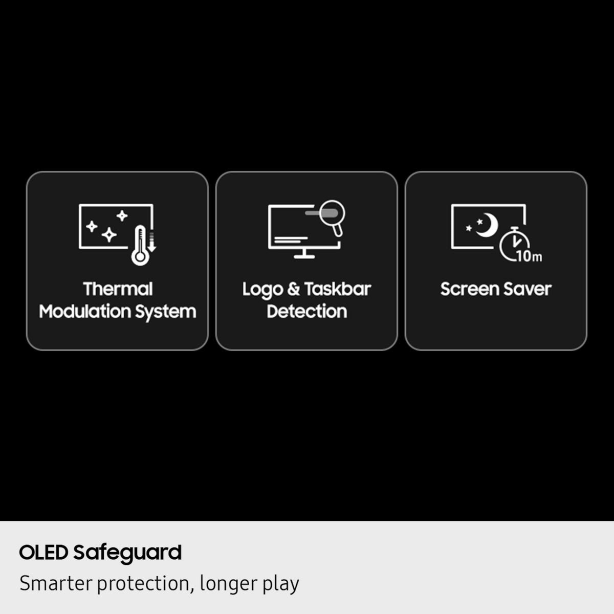 Samsung Odyssey G6 0.03ms GTG response for rapid on-screen changes.