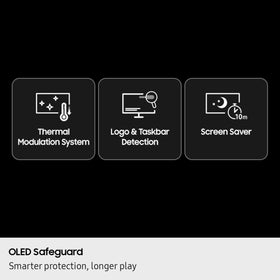 Samsung Odyssey G6 0.03ms GTG response for rapid on-screen changes.