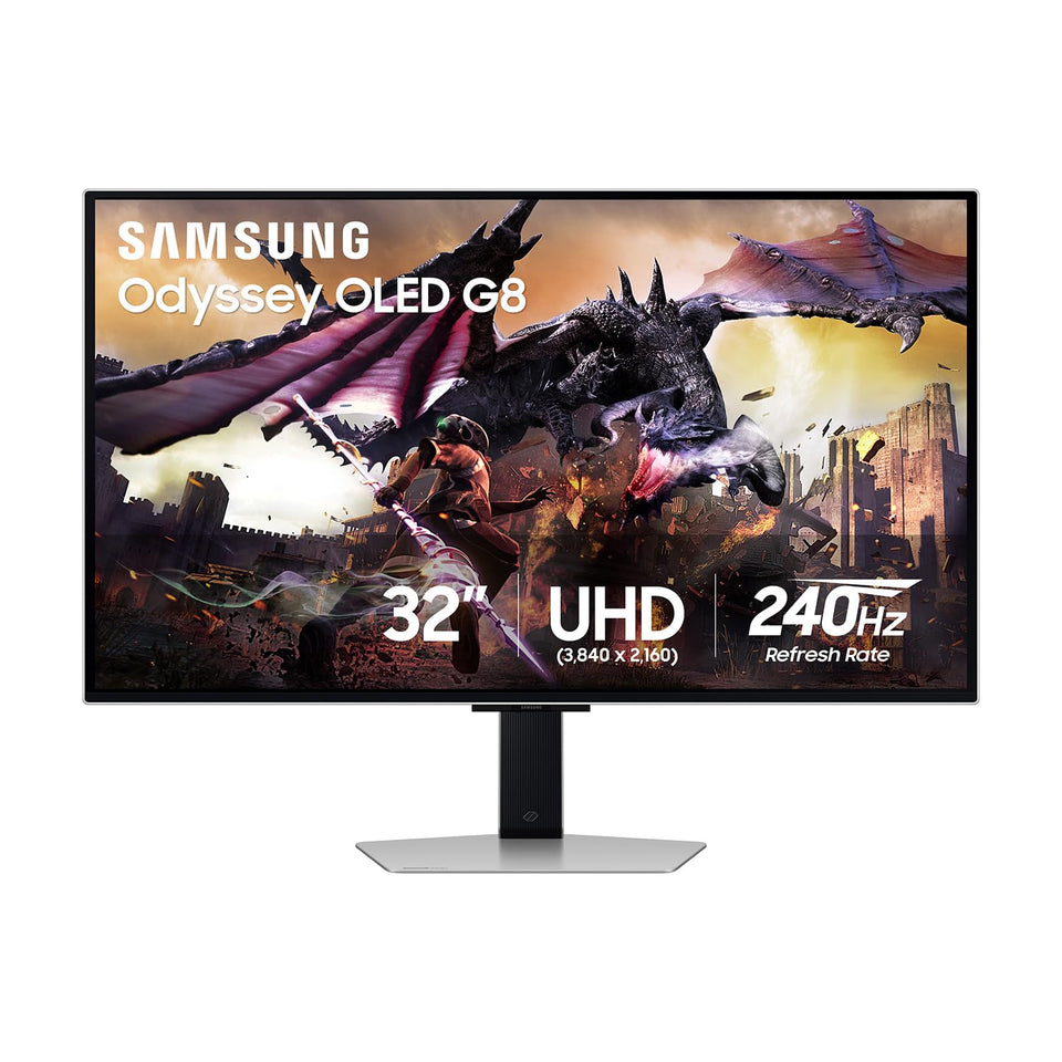 Samsung Odyssey OLED G8 front view delivers immersive 4K visuals