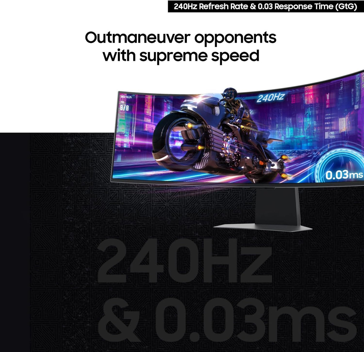 Samsung Odyssey OLED G8 glare-free screen reduces reflections for focused gaming