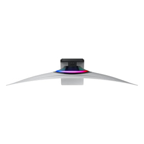 Samsung Odyssey OLED G8 slim metal stand combines style with ergonomic support