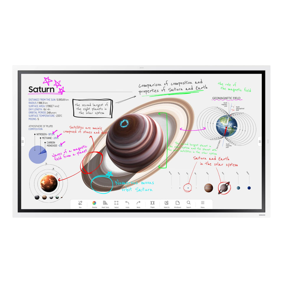 Samsung Pro 55-inch interactive display 4K touchscreen enables clear collaboration and viewing
