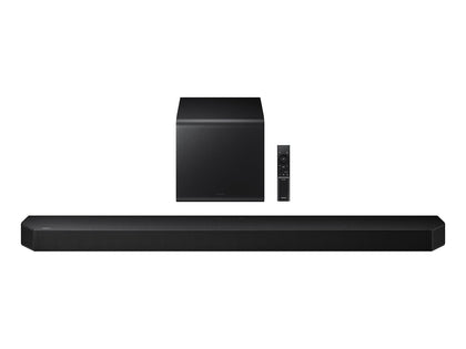 Samsung Q800H soundbar front view delivering immersive 5.1.2ch sound for living room