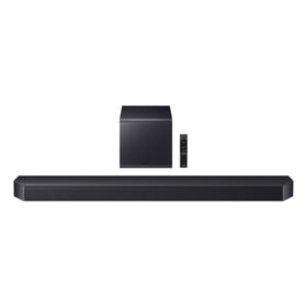 Samsung Q900H front view highlighting sleek design for immersive home audio