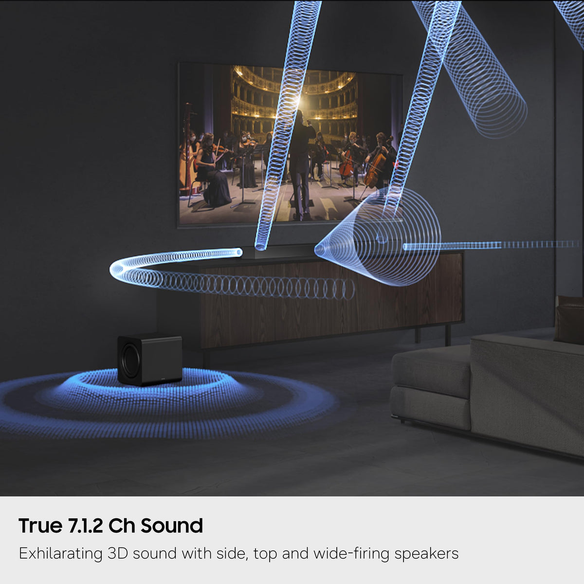 Samsung Q900H SpaceFit Sound Pro auto calibrates room-optimized audio